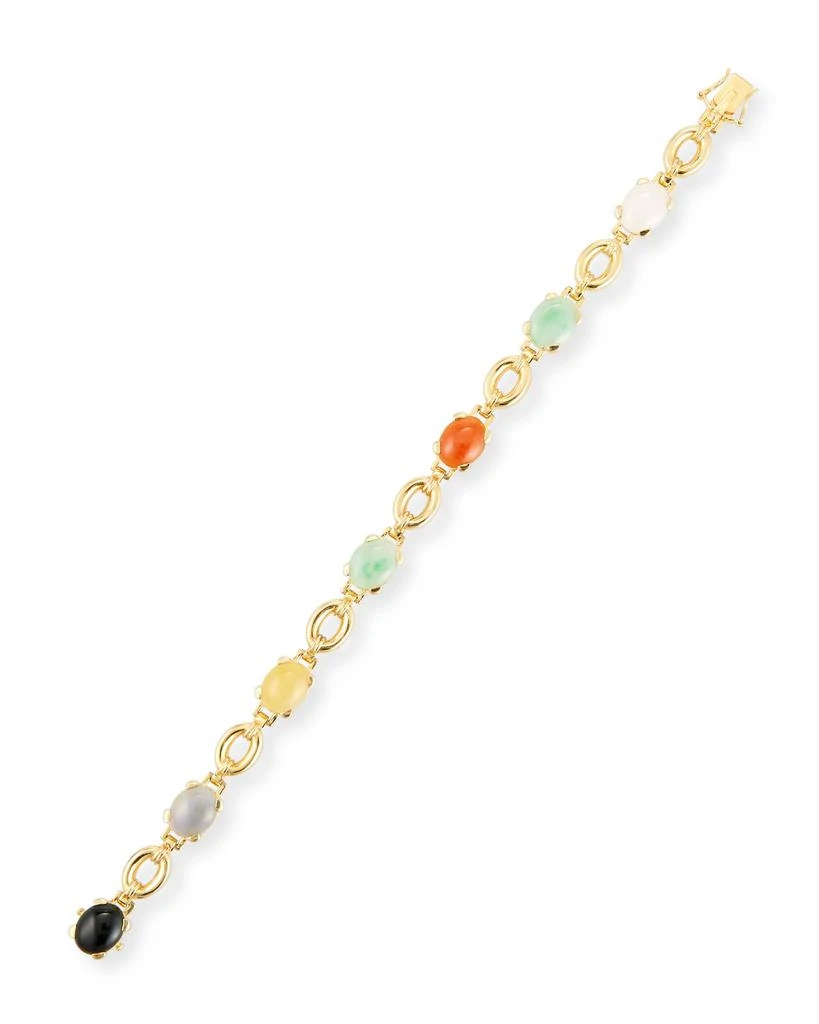 商品David C.A. Lin|Multicolor Jade Cabochon Bracelet,价格¥63439,第1张图片
