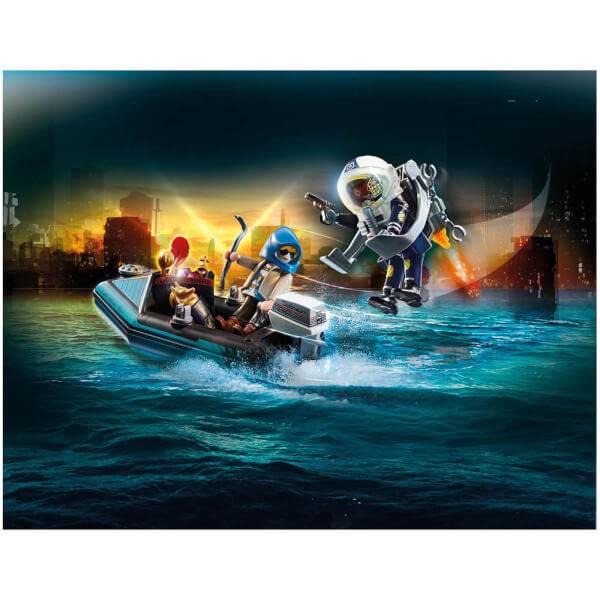 Playmobil Police Jet Pack with Boat (70782)商品第3张图片规格展示