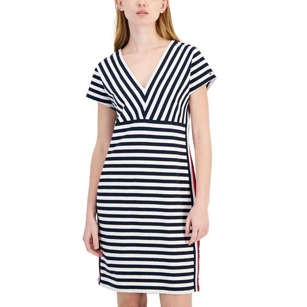 商品Tommy Hilfiger|Women's Striped A-Line Dress,价格¥327,第4张图片详细描述