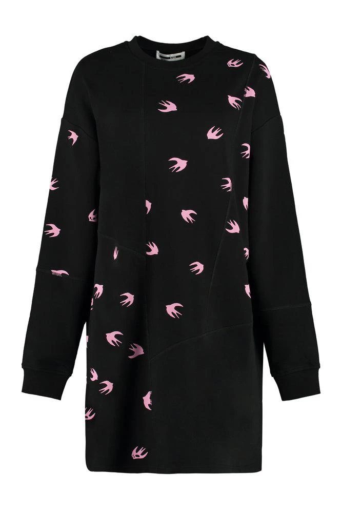 商品Alexander McQueen|McQ Alexander McQueen Swallow Printed Sweatshirt Dress,价格¥1761,第1张图片