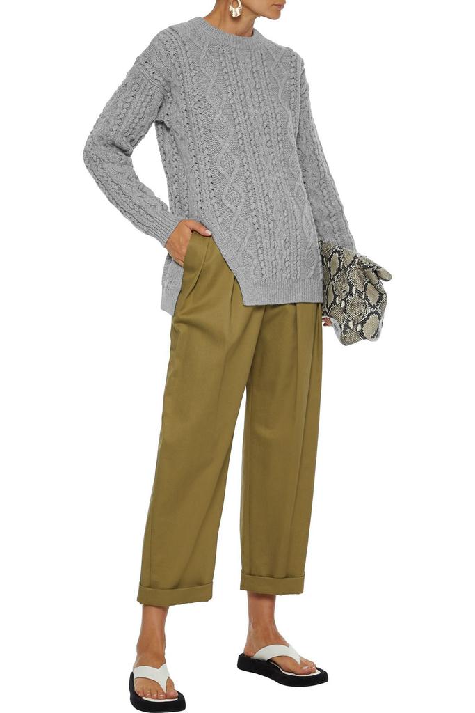 Cable-knit wool sweater商品第2张图片规格展示