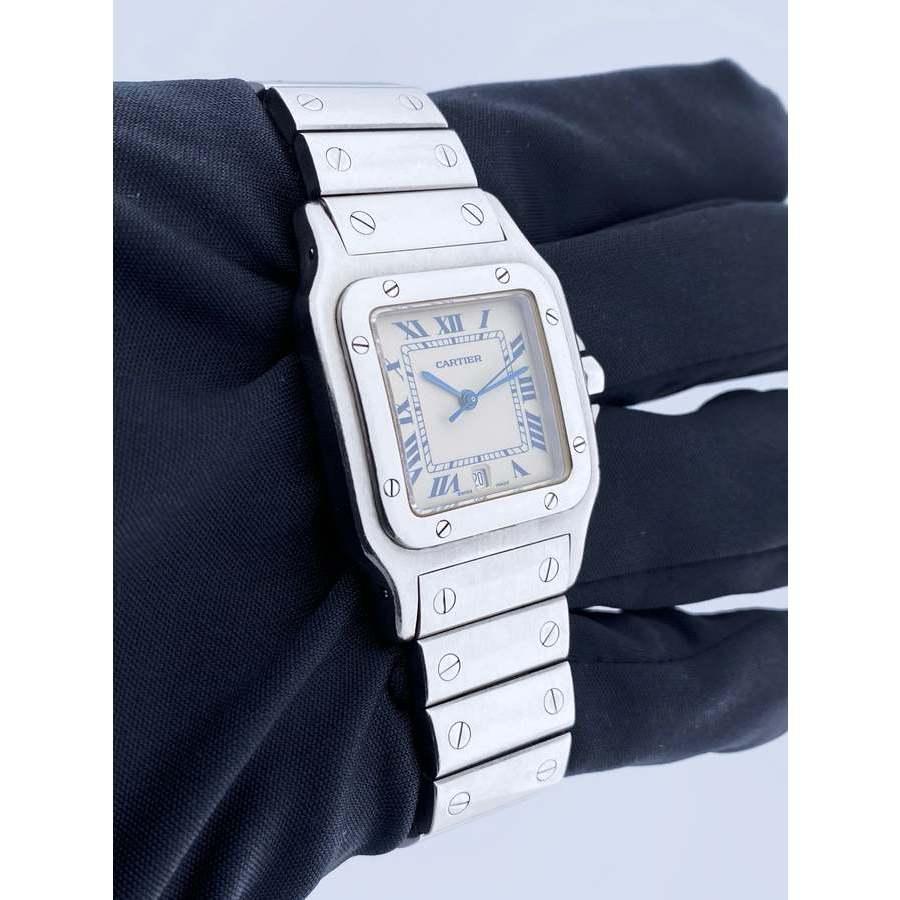 Pre-owned Cartier Santos Galbee Quartz Mens Watch 987901商品第3张图片规格展示