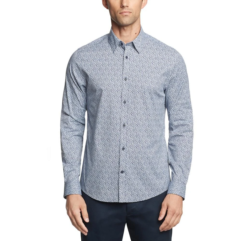 商品Tommy Hilfiger|Men's Tech The No Tuck Slim Fit Stretch Dress Shirt,价格¥239,第1张图片