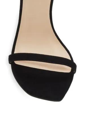商品Stuart Weitzman|Amelina Suede Ankle-Strap Sandals,价格¥1619,第7张图片详细描述