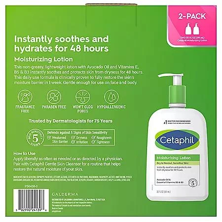 商品Cetaphil|滋润身体乳(20 fl. oz.2支),价格¥139,第2张图片详细描述