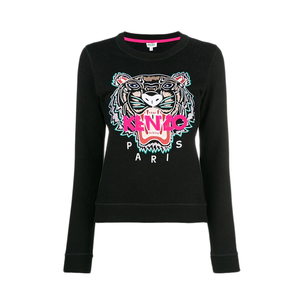 商品[国内直发] Kenzo|Kenzo 高田贤三  女士黑色棉质卫衣 F862SW7054XA-99,价格¥1321,第1张图片