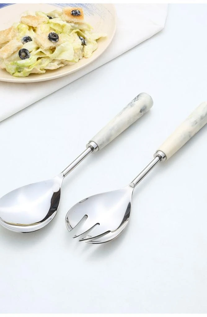 商品Tiramisu|Resin & Metal Salad Server 2-Piece Set,价格¥367,第3张图片详细描述