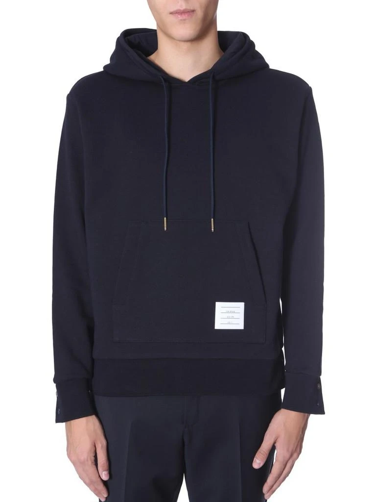 商品Thom Browne|Thom Browne Striped Drawstring Hoodie,价格¥4988,第3张图片详细描述