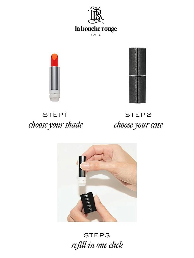 商品La Bouche Rouge|Refillable Fine Leather Lipstick Case,价格¥595,第3张图片详细描述