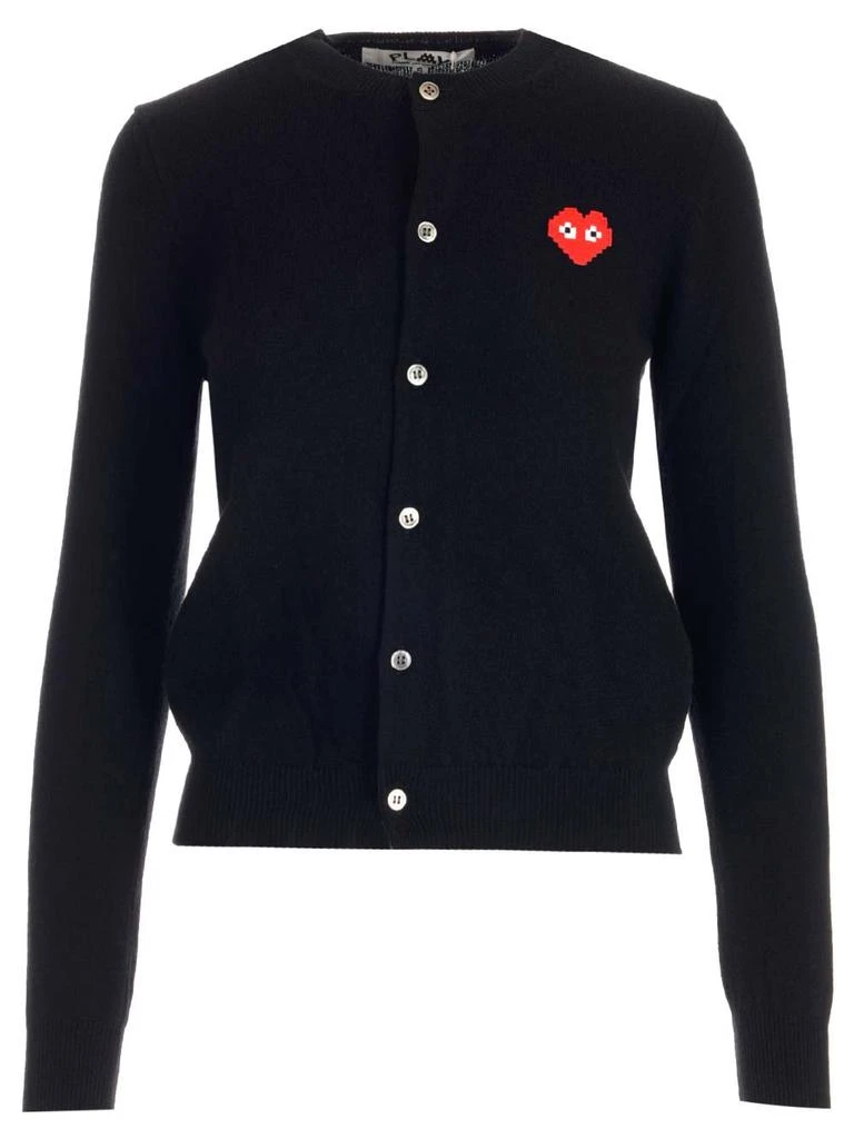 商品Comme des Garcons|Comme des Garçons Play Heart Logo Embroidered Buttoned Cardigan,价格¥1948,第1张图片