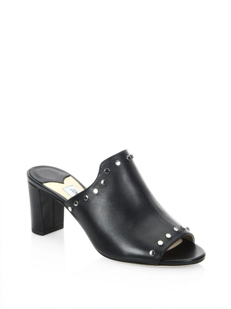 商品Jimmy Choo|Myla 65 Studded Leather Mules,价格¥2248,第1张图片