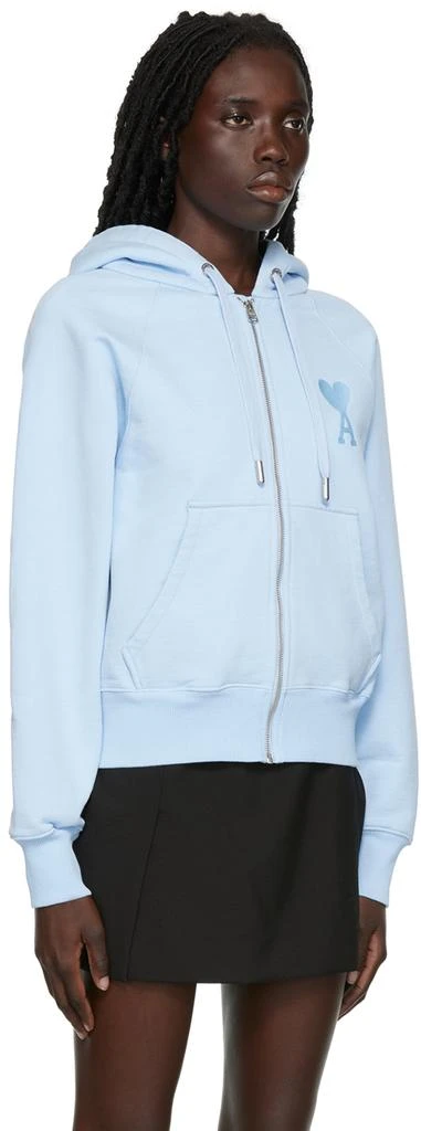 商品AMI|Blue Ami de Cœur Zipped Hoodie,价格¥1227,第2张图片详细描述