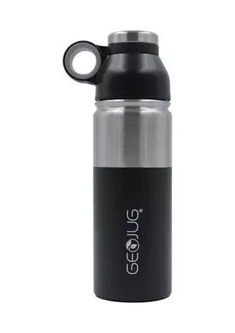 商品Brentwood Appliances|GeoJug 18-Ounce Stainless Steel Vacuum-Insulated Water Bottle (Black),价格¥157,第1张图片