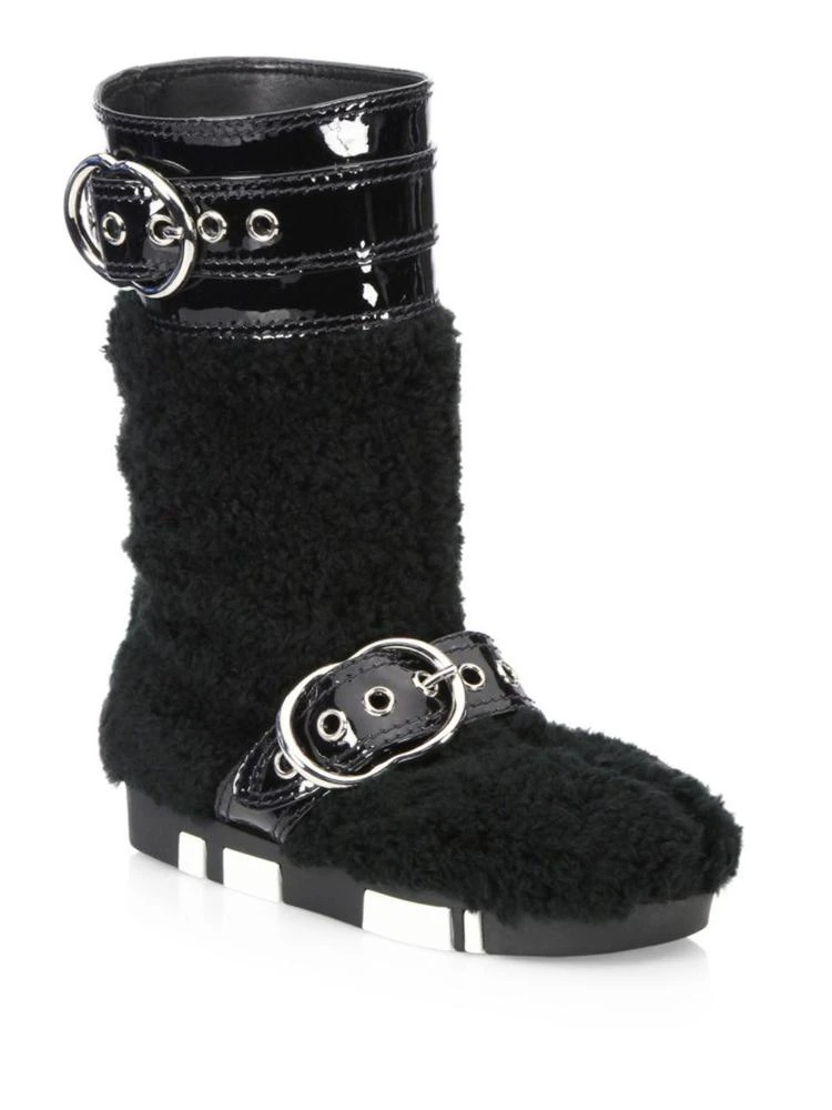 商品Miu Miu|Eco Faux Fur Leather Booties,价格¥2669,第1张图片