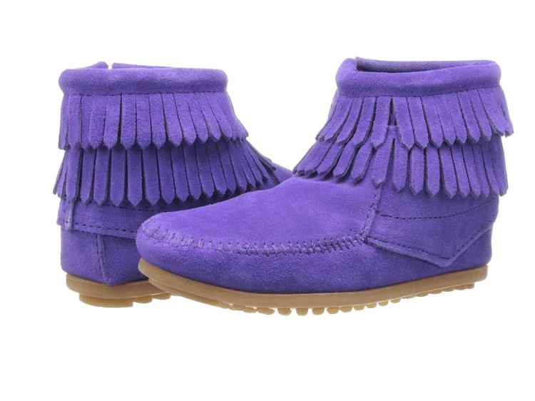 商品Minnetonka|Double Fringe Side Zip (Toddler/Little Kid/Big Kid),价格¥336,第1张图片