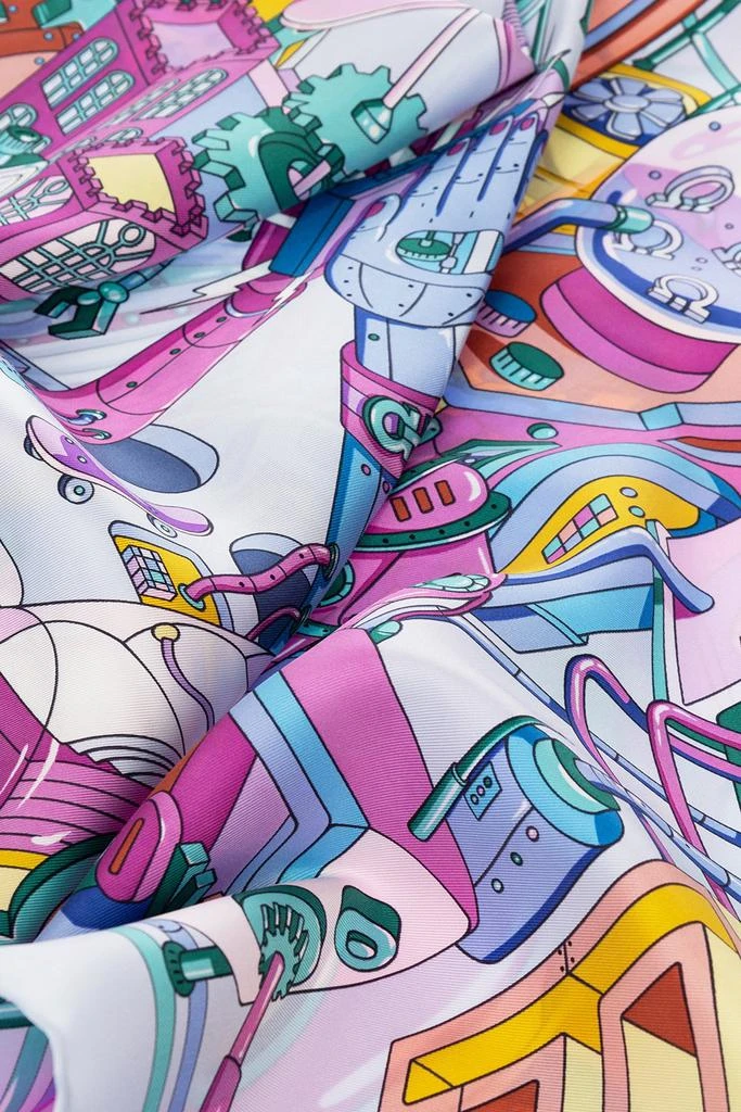 商品Salvatore Ferragamo|Salvatore Ferragamo Graphic Printed Scarf,价格¥1484,第3张图片详细描述
