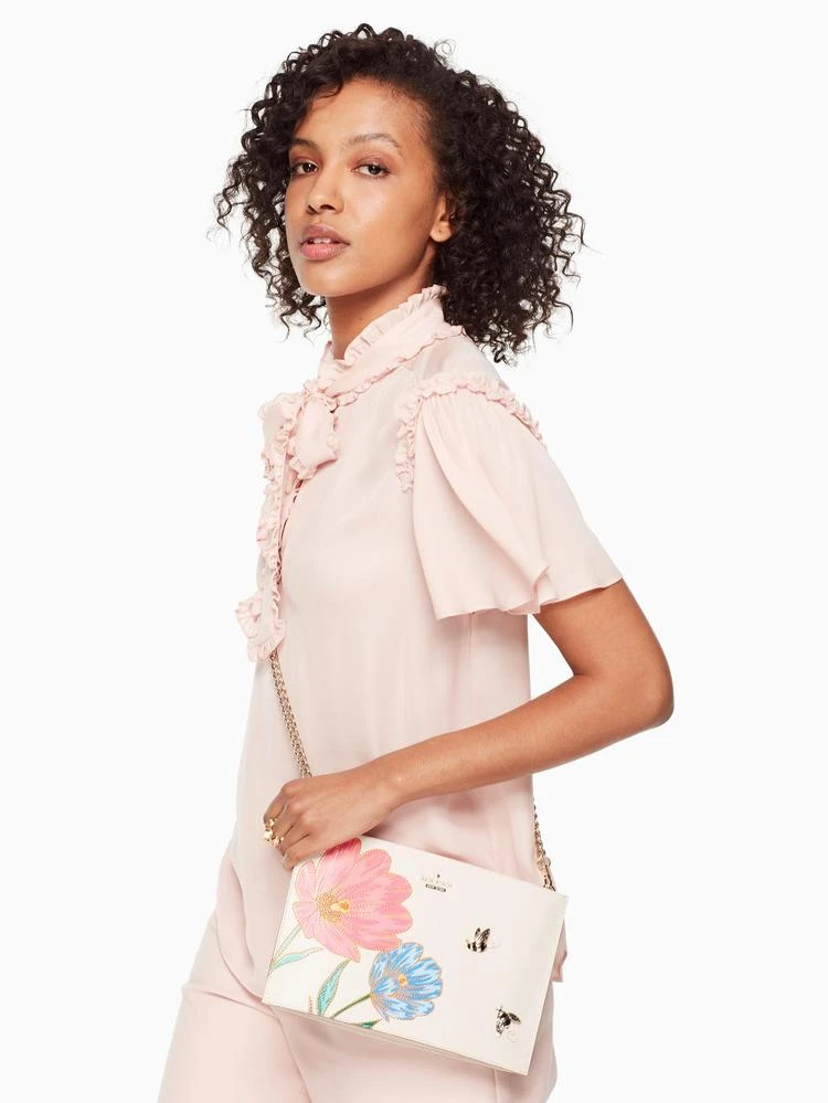 商品Kate Spade|picnic perfect 蜜蜂花朵斜挎包,价格¥1334,第2张图片详细描述