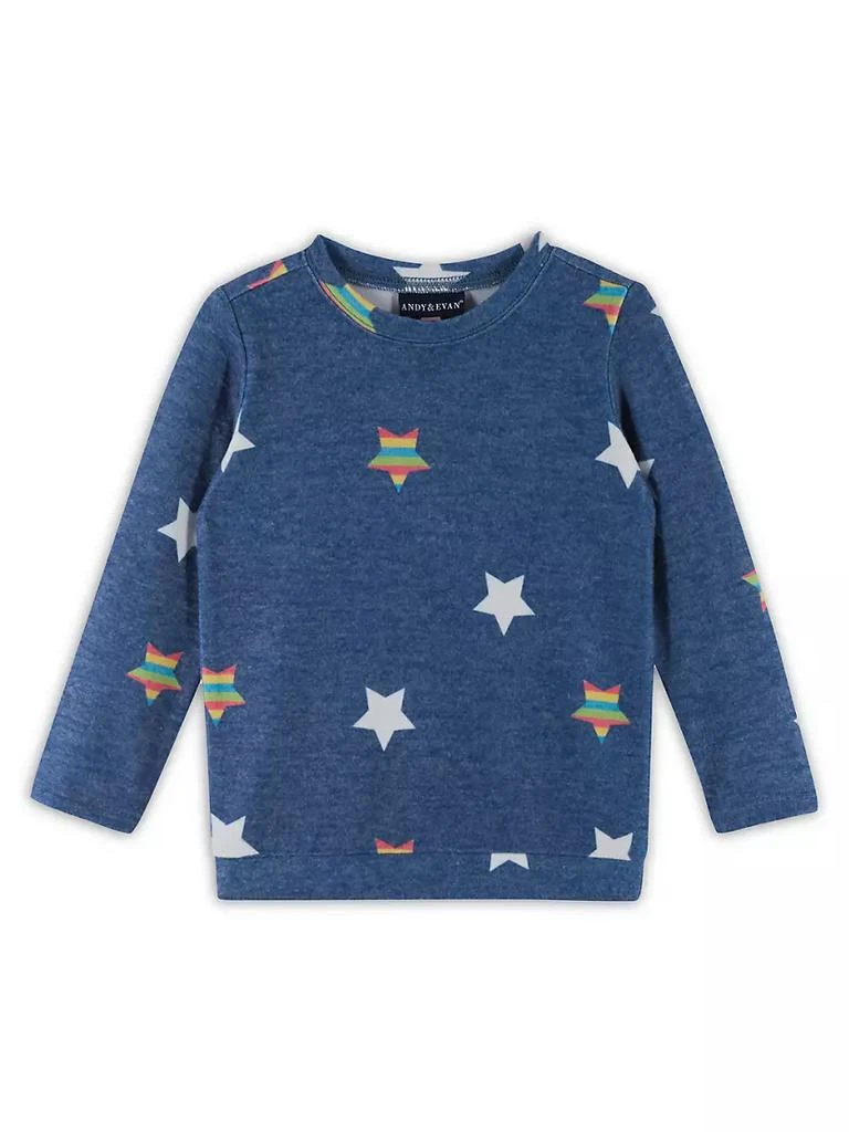 商品Andy & Evan|Little Girl's & Girl's Hacci Two-Piece Sweatshirt & Joggers Set,价格¥486,第4张图片详细描述