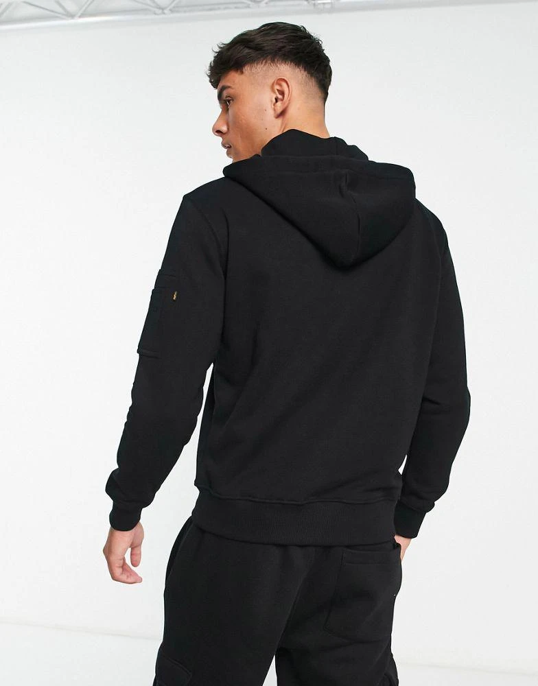 商品Alpha Industries|Alpha Industries X-Fit hoodie in black,价格¥557,第2张图片详细描述