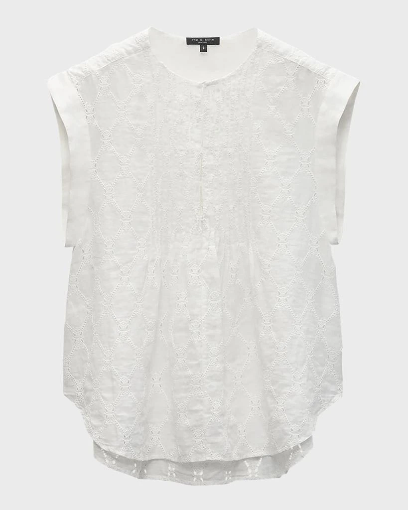 商品Rag & Bone|Gabby Embroidered Top,价格¥852,第2张图片详细描述