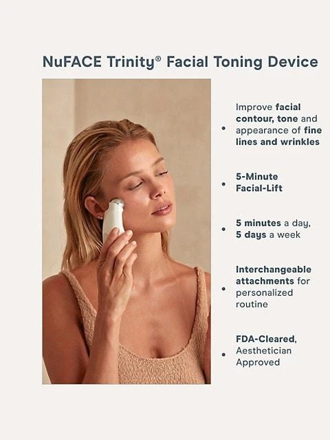 商品NuFace|Trinity Microcurrent 4-Piece Device & Skin Care Set,价格¥2573,第2张图片详细描述