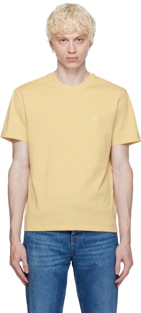 商品AMI|Yellow Ami de Cœur T-Shirt,价格¥542,第1张图片