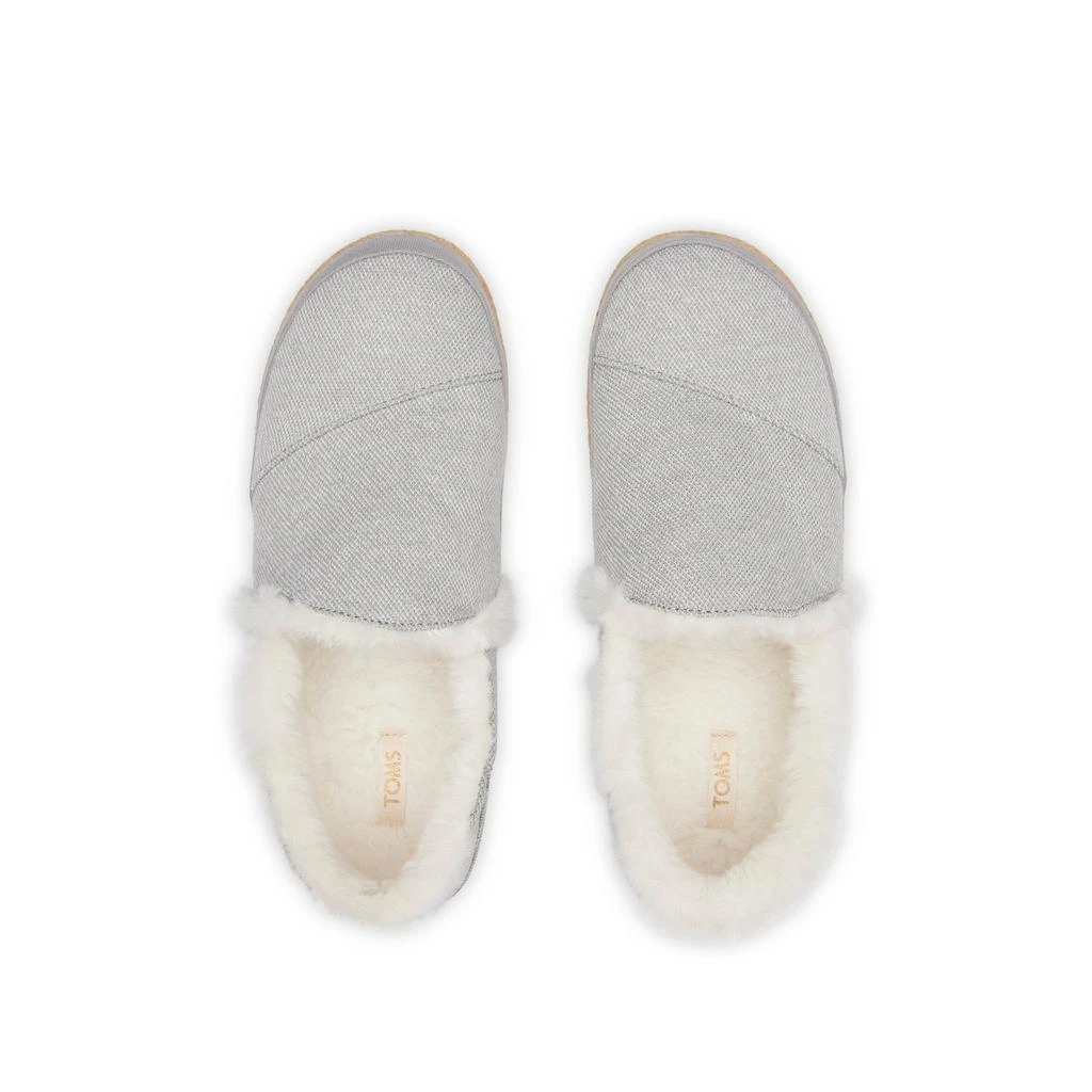 India Drizzle Grey Faux Fur Slipper 商品