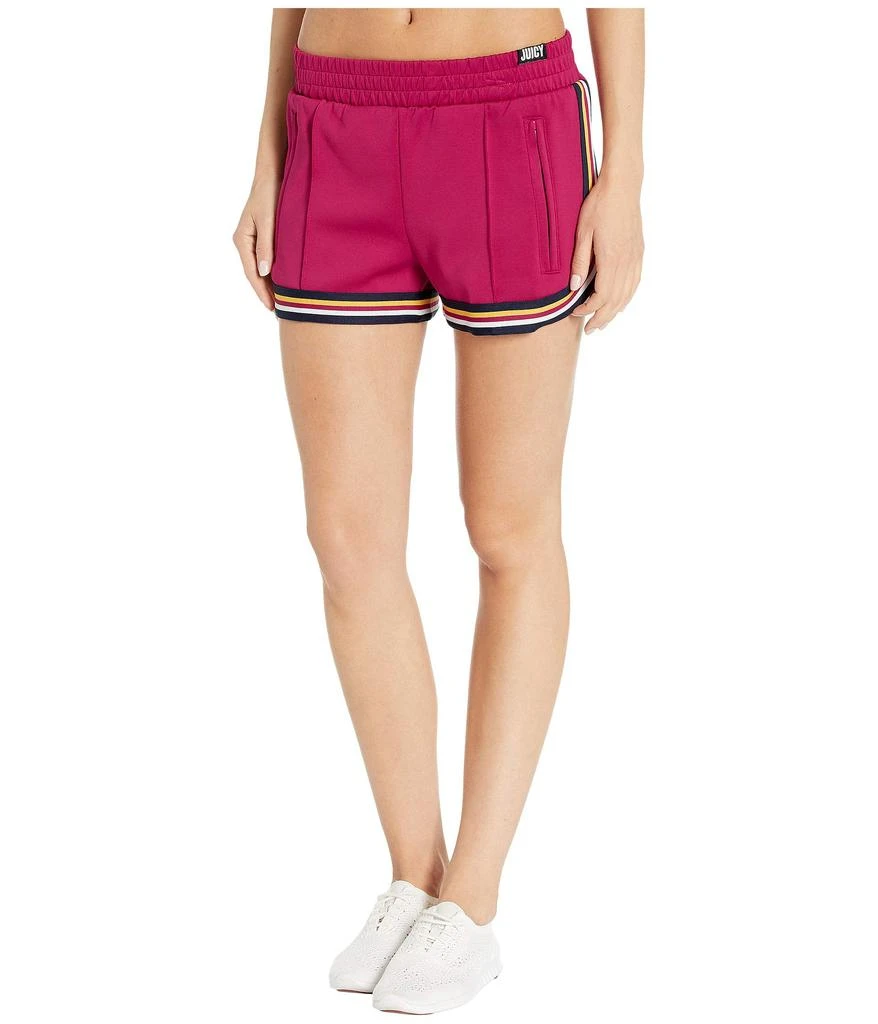 商品Juicy Couture|Juicy Stripe Tape Interlock Track Shorts,价格¥195,第1张图片