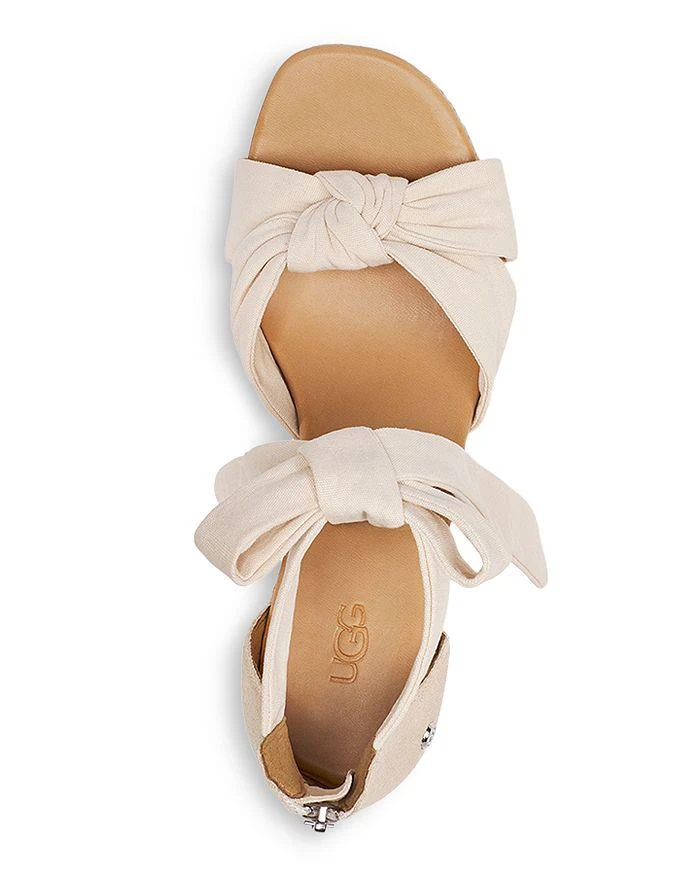 商品UGG|Women's Yarrow Ankle Tie Espadrille Wedge Sandals,价格¥739,第3张图片详细描述