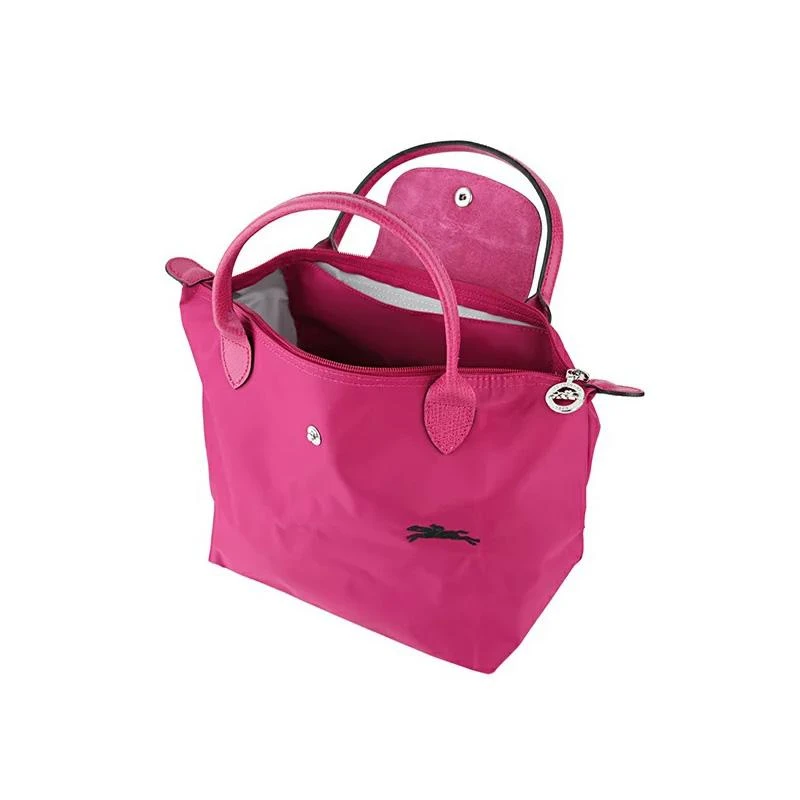 商品[国内直发] Longchamp|珑骧 女士LE PLIAGE系列大号红色织物长柄可折叠手提单肩包购物袋饺子包 31*30*19cm,价格¥564,第2张图片详细描述