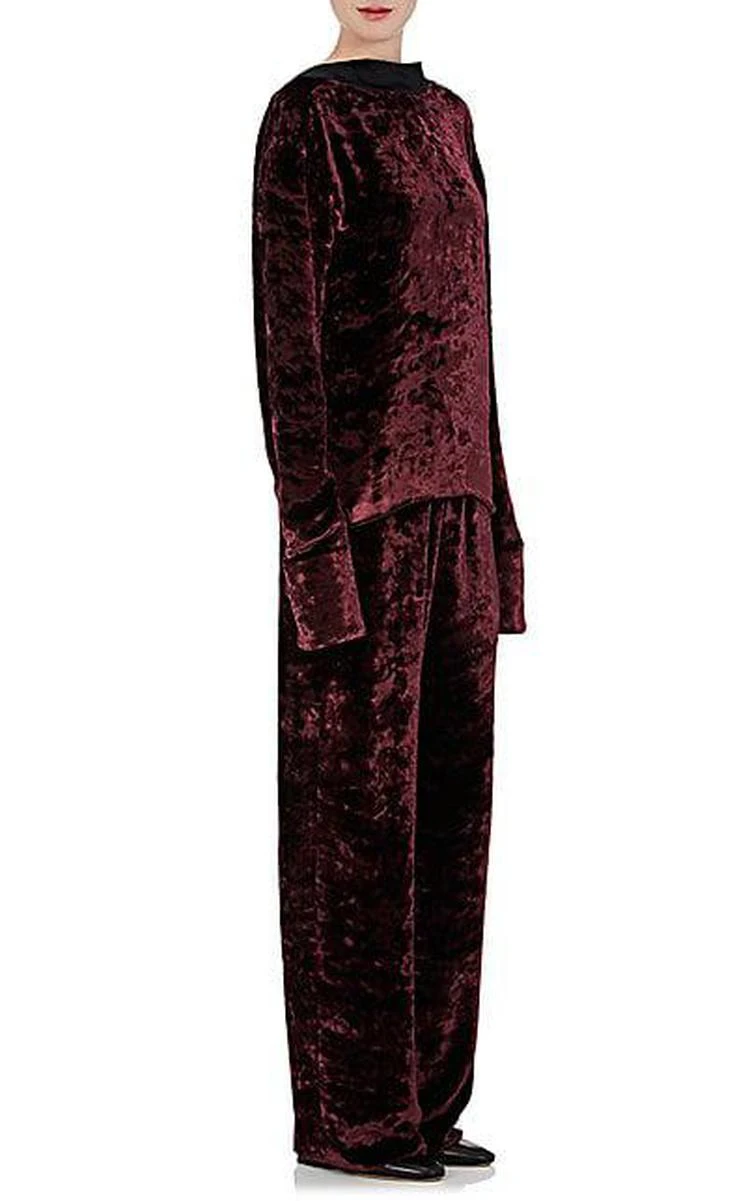商品MAISON MARGIELA|Crushed Velvet Top,价格¥1913,第3张图片详细描述