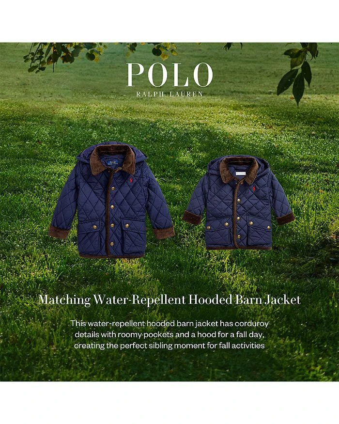 商品Ralph Lauren|Boys' Quilted Barn Jacket - Baby,价格¥262,第4张图片详细描述