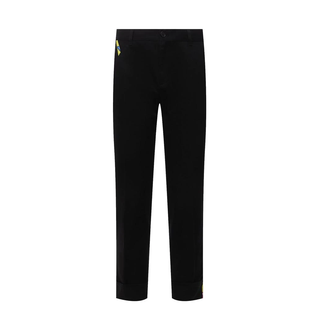 商品Versace|Versace Cotton Gabardine Trousers,价格¥2804,第1张图片