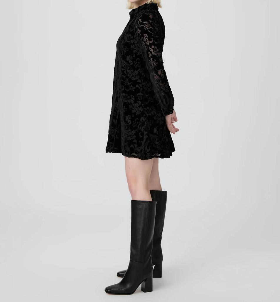 paige desano velvet shirt dress Meet our silk-blended burnout velvet. @elizavspencer wears the Desano Shirt Dress and Katy Tall Boot. @ameliaspencer15 wears the Ginerva Blouse, Sasha Wide Leg Jean, and Kellan Belt