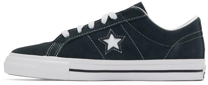 商品Converse|Green Suede One Star Pro Sneakers,价格¥576,第5张图片详细描述