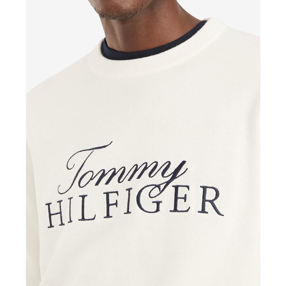 商品Tommy Hilfiger|Men's Niles Logo Crewneck Sweater,价格¥555,第5张图片详细描述