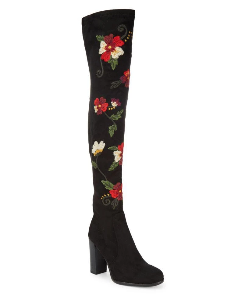 商品Sam Edelman|Vena Embroidered Over-the-Knee Boots,价格¥612,第1张图片