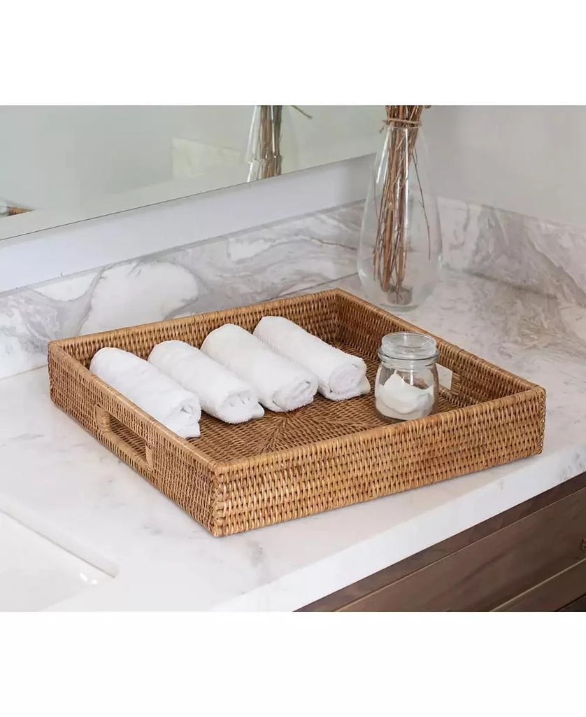 商品Artifacts Trading Company|Square Ottoman Tray with Cutout Handles,价格¥1109,第2张图片详细描述