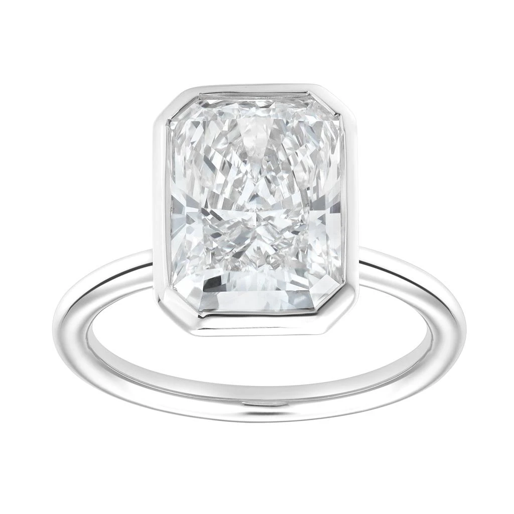 Nerina 14K Gold Radiant Bezel Lab Grown Diamond Solitaire Engagement Ring - 5 Cts 商品