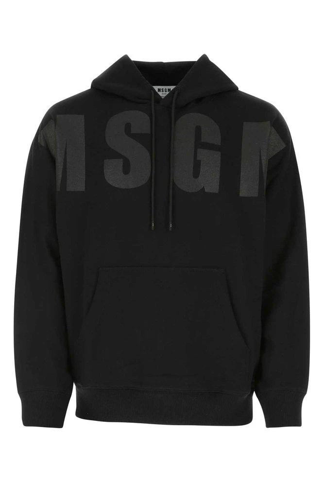 商品MSGM|MSGM Logo Printed Drawstring Hoodie,价格¥1208,第1张图片