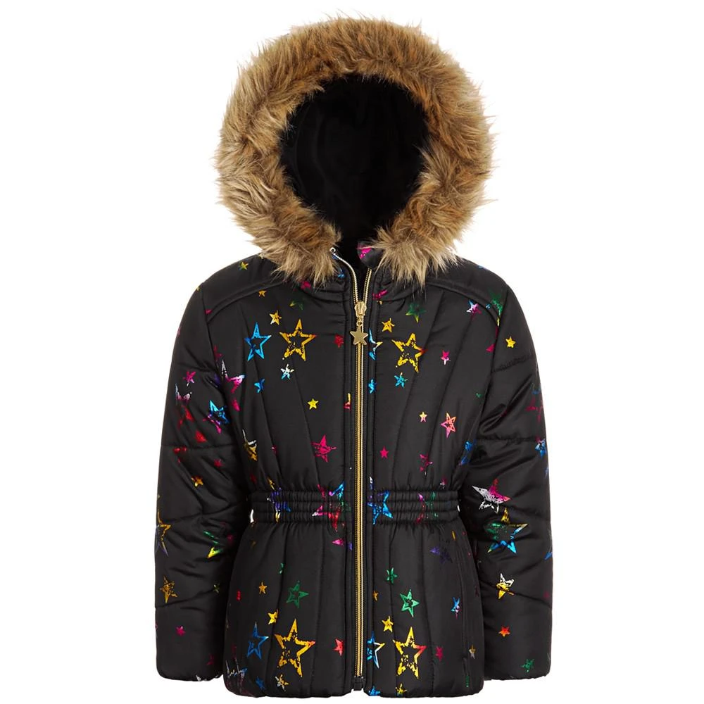 商品S Rothschild & CO|Toddler & Little Girls Foil-Print Quilted Puffer Coat,价格¥113,第1张图片