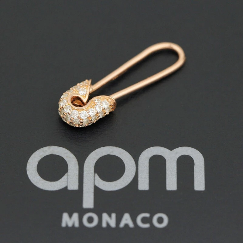 APM Monaco个性简约别针耳环耳钉女玫瑰金色RE10942OX 商品