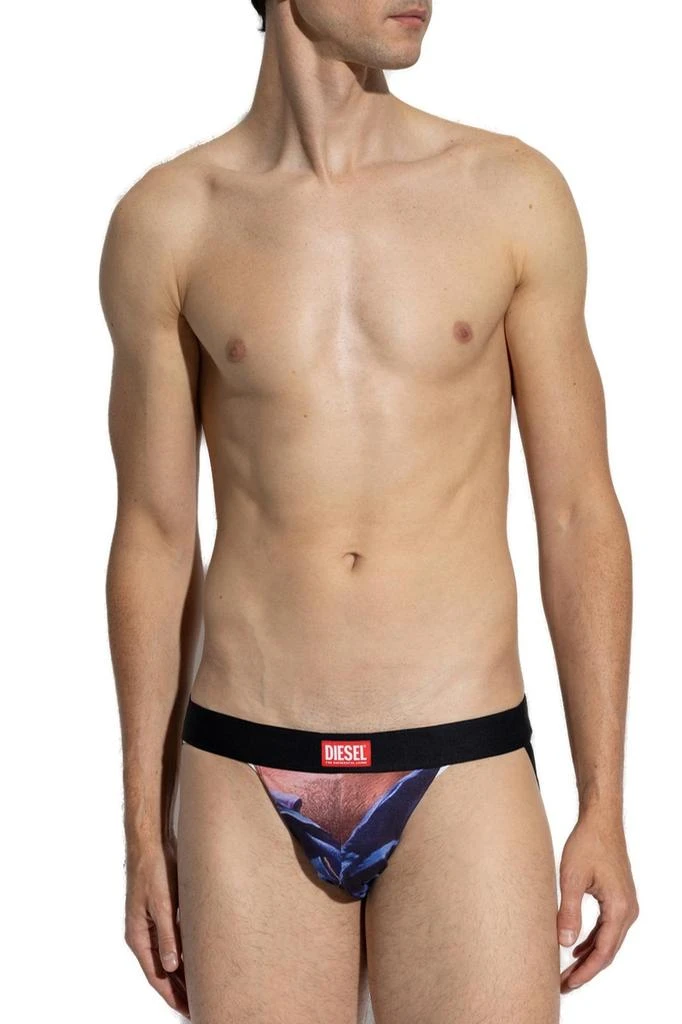 商品Diesel|Diesel X ToFF Pr-Umbr-Jocky Front Printed Jock Strap,价格¥147,第2张图片详细描述