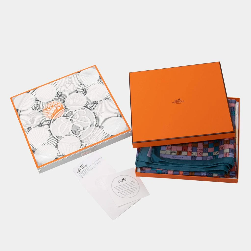 商品[二手商品] Hermes|Hermès Multicolor Bolduc au Carre Silk Scarf,价格¥3341,第5张图片详细描述