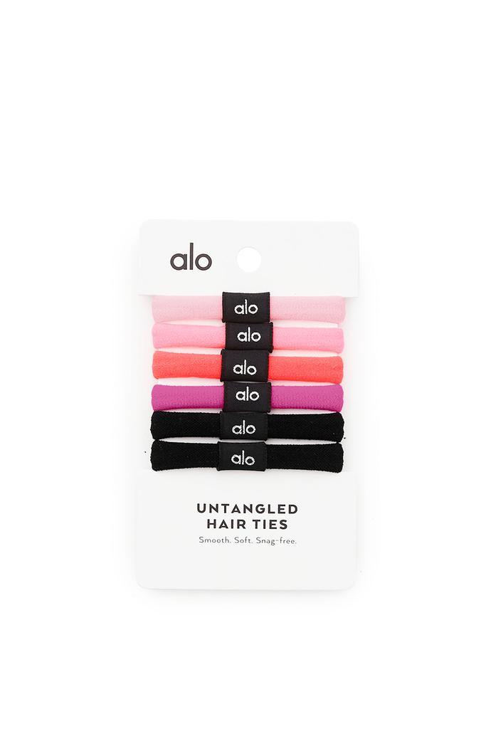 商品Alo|Untangled Hair Tie 6-Pack - Pink Multi,价格¥108,第1张图片