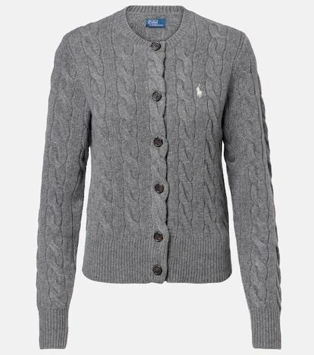 商品Ralph Lauren|羊毛与羊绒绞花针织开衫,价格¥2555,第1张图片