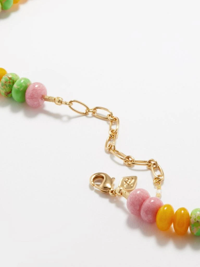 商品Anni Lu|Paradiso jade, jasper & 18kt gold-plated necklace,价格¥1293,第5张图片详细描述