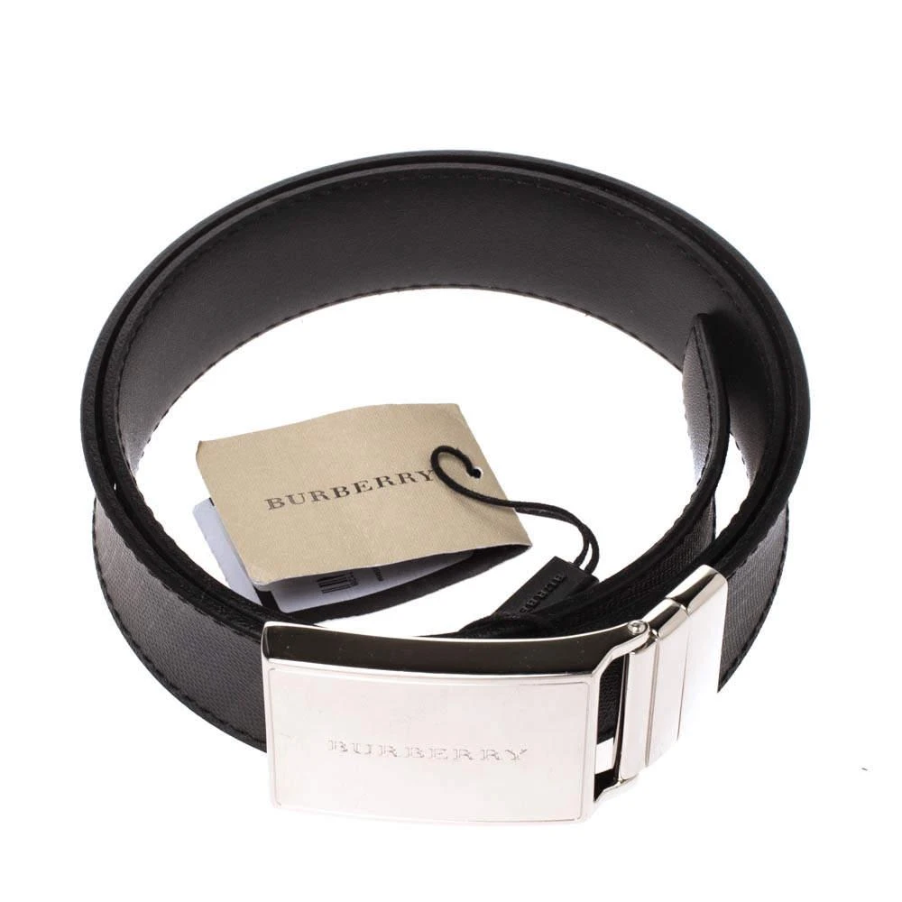 商品[二手商品] Burberry|Burberry Black/Brown Nova Check Coated Canvas Charles 35 Belt 80CM,价格¥843,第3张图片详细描述