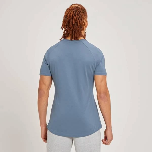 商品Myprotein|MP Men's Form Short Sleeve T-Shirt - Steel Blue,价格¥88,第3张图片详细描述