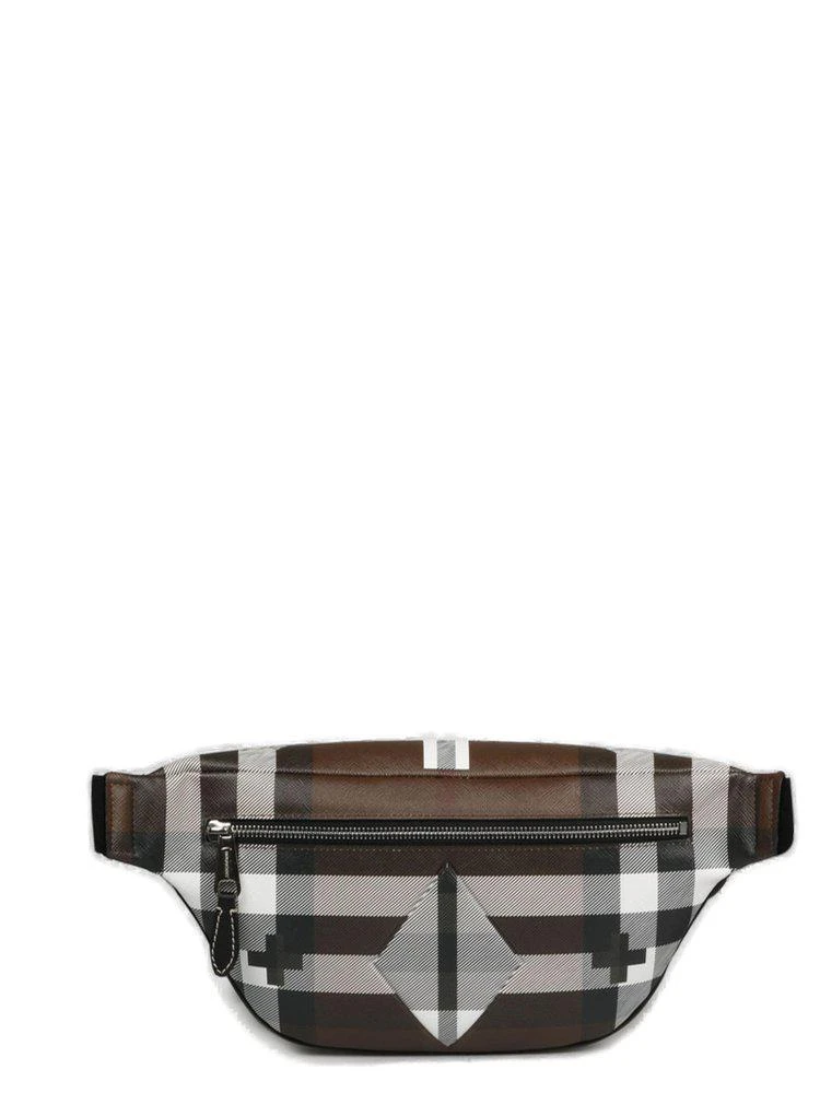 商品Burberry|Burberry Geometric Check Bum Bag,价格¥3145,第1张图片